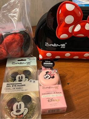 Kids Disney Minnie Mouse Red Polka Dot Makeup Bag & Lip Balm Gift Set